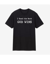 Load image into Gallery viewer, I Read the Book GOD WINS t-shirt Toto&#39;s Army
