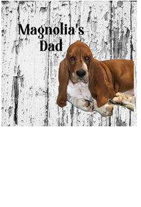 Basset Hound Mom or Dad tumbler  Any Breed can be used this is personalized