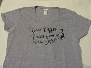 XL Coffee I need you t-shirt