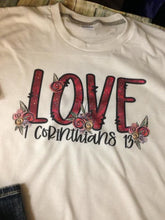 Load image into Gallery viewer, LOVE 1 Corinthian 13 t-shirt.

