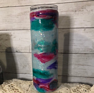 (#A101). 30 ounce Finished Designer Tumbler   Ready to ship!  Jo Moonlight Kreations