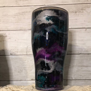 (A107) CURVED 30 ounce Finished Designer Tumbler   Ready to ship!