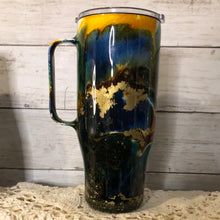 Load image into Gallery viewer, (A121) Finished Designer 24 oz Tumbler  with handle Ready to ship!

