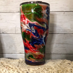 (A118) CURVED 30 ounce Finished Designer Tumbler   Sunsetfundrops  Diedre