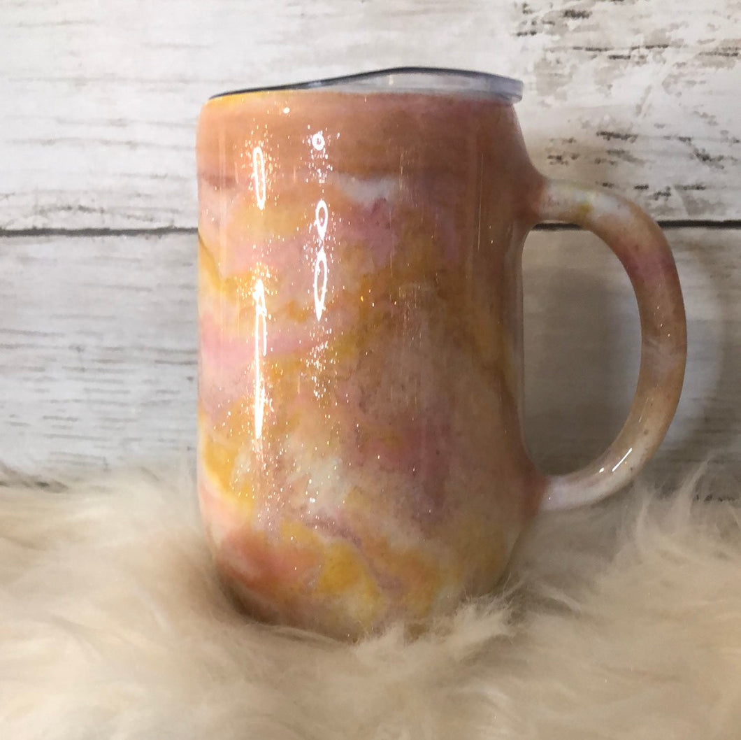 Rose gold Finished Designer Stainless Steel Coffee Mug   Ready to ship!