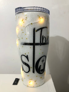 True Story Nativity Designer 30 ounce tumbler with lights