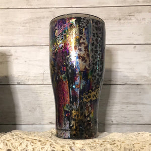 (A109) “TMC Cup of Many Colors CURVED 30 ounce Finished Designer Tumbler   Ready to ship!