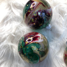 Load image into Gallery viewer, Set of 4 Shatterproof Painted Christmas Ornaments Bulbs 2 5/8&quot;
