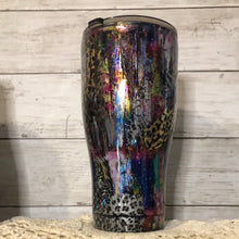 Load image into Gallery viewer, (A109) “TMC Cup of Many Colors CURVED 30 ounce Finished Designer Tumbler   Ready to ship!
