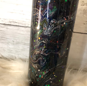 Ink Swirl 20 ounce tumbler Ready to ship!  #502 galaxy