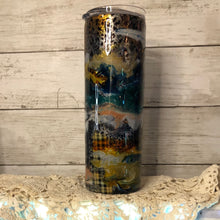 Load image into Gallery viewer, A143 foil n swirl 20 ounce straight tumbler with handle
