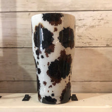 Load image into Gallery viewer, Glitter cow print 12 ounce modern twist tumbler duo
