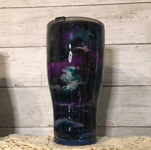 (A107) CURVED 30 ounce Finished Designer Tumbler   Ready to ship!
