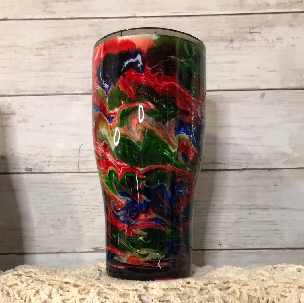 (A118) CURVED 30 ounce Finished Designer Tumbler   Ready to ship!