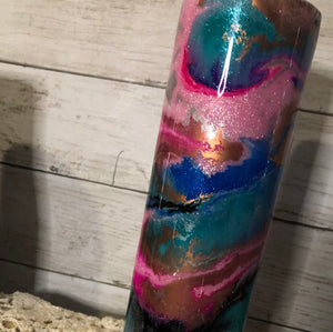 (A104) 30 ounce Finished Designer Tumbler   Ready to ship!