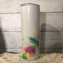 Load image into Gallery viewer, (A111) Feather 20 ounce Finished Designer Tumbler   Ready to ship!
