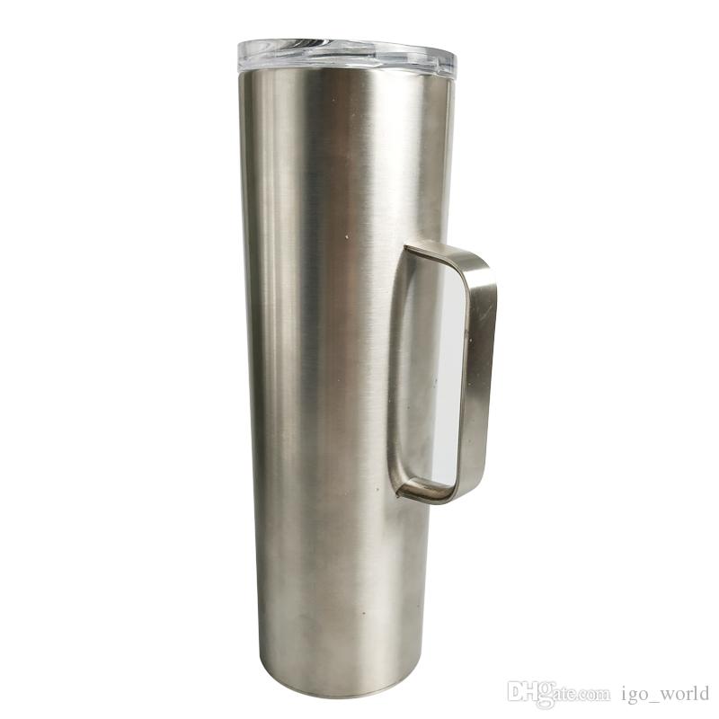 20 ounce straight tumbler with handle