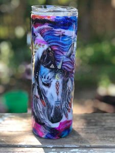 Sparkly Unicorn Finished Designer Tumbler  Ready to ship!  20 ounce tumbler